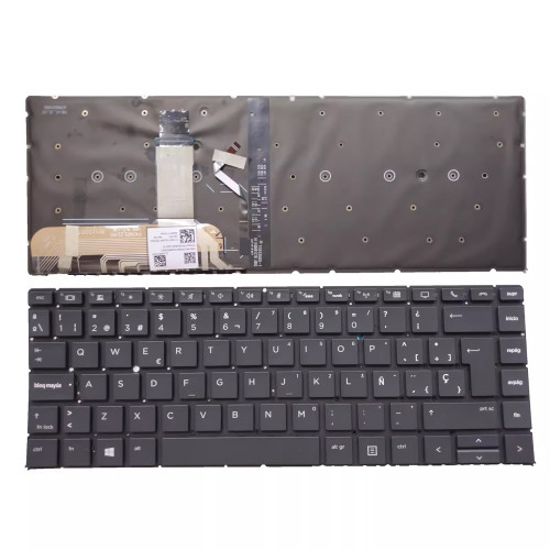 HP EliteBook Folio x360 1040 G4 G5 backlit Spanish SP keyboard - additional view 