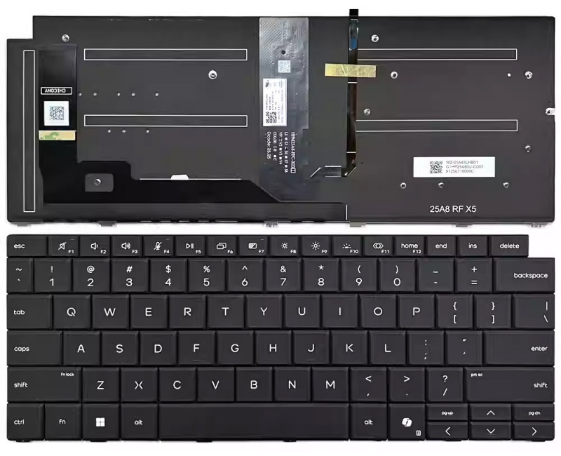 HP EliteBook X G2i, G2a, G2q, 14 inch, HSN-I65C-4, backlit US keyboard black - additional view 