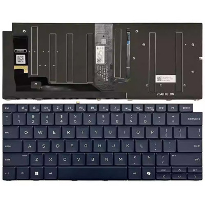 HP EliteBook X G2i, G2a, G2q, 14 inch, HSN-I65C-4, backlit US keyboard blue