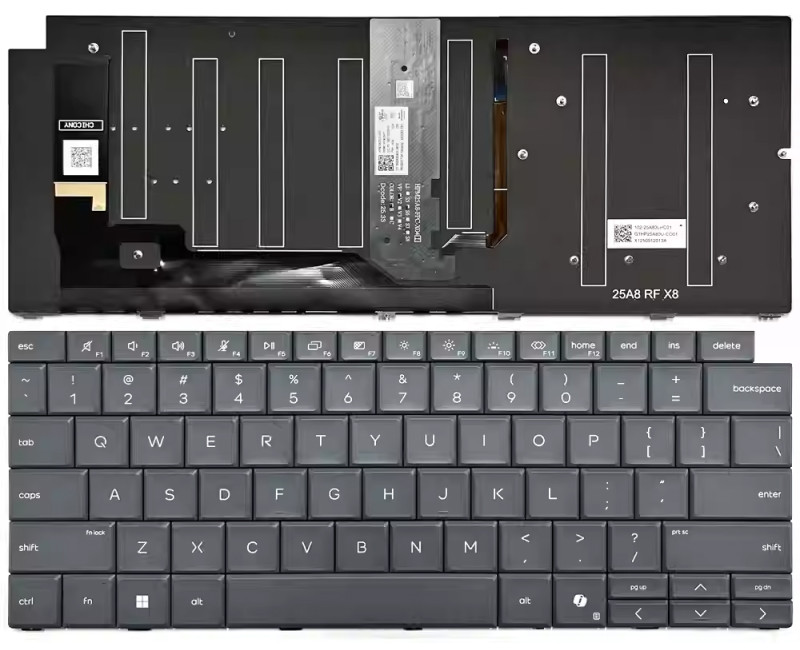 HP EliteBook X G2i, G2a, G2q, 14 inch, HSN-I65C-4, backlit US keyboard gray - additional view 
