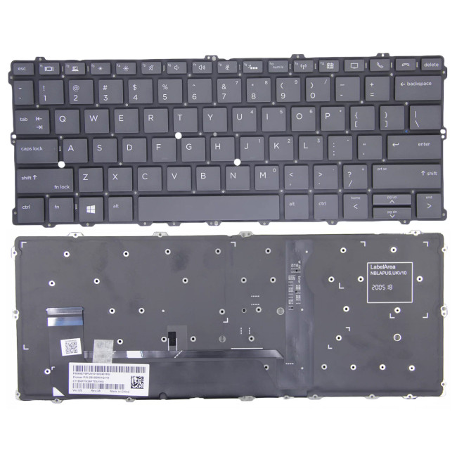 HP EliteBook X360 1030 G2 G3 G4 1020 G1 backlit US keyboard original - main product image