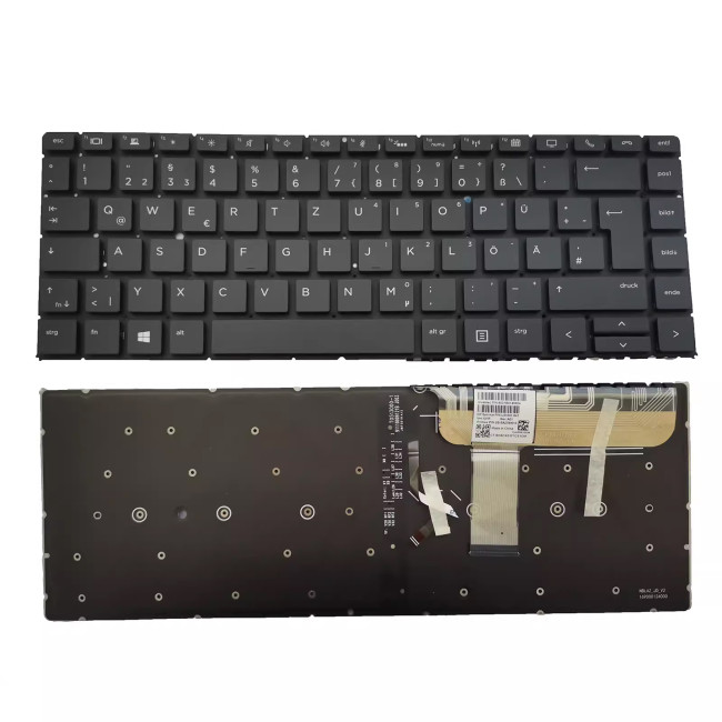 HP EliteBook X360 1040 G4 1040 G5 backlit German DE keyboard - main product image