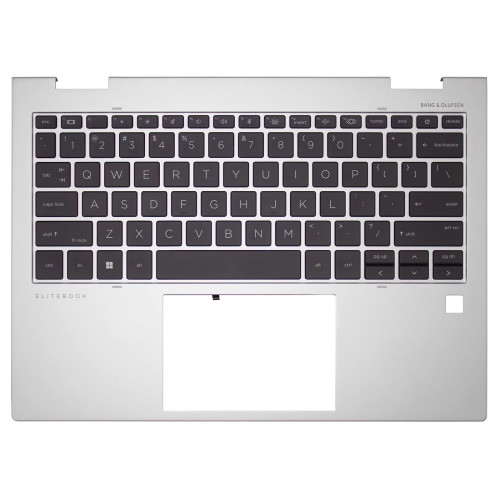 HP EliteBook X360 830 G9, 835 G9, 830 G10, 835 G10, backlit US keyboard palmrest silver, N02320-001 - additional view 