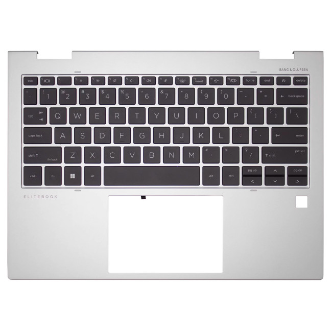 HP EliteBook X360 830 G9, 835 G9, 830 G10, 835 G10, backlit US keyboard palmrest silver, N02320-001 - main product image