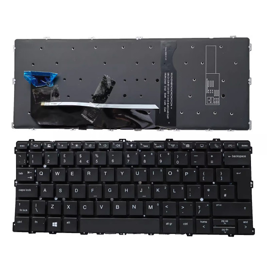 HP EliteBook x360 1030 G2 1030 G3 backlit UK keyboard - main product image
