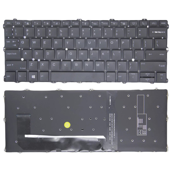 HP EliteBook x360 1030 G2 G3 G4 1020 G1 backlit US keyboard high copy - main product image