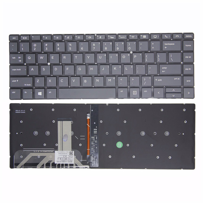 HP EliteBook x360 1040 G4, 1040 G5, 1040 G6, backlit US keyboard high copy - main product image