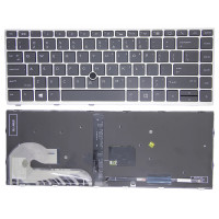 HP Elitebook 840 G5 G6, 745 G5, 846 G5, 848 G5, Zbook 14U G5, backlit trackpoint US keyboard high copy