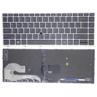 HP Elitebook 840 G5 G6, 745 G5, 846 G5, 848 G5, Zbook 14U G5, backlit trackpoint US keyboard high copy