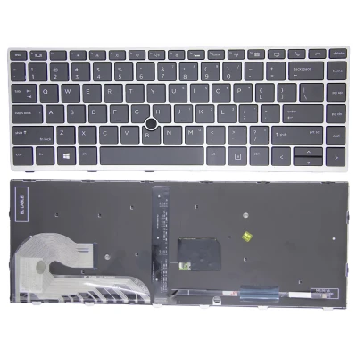 HP Elitebook 840 G5 G6, 745 G5, 846 G5, 848 G5, Zbook 14U G5, backlit trackpoint US keyboard high copy