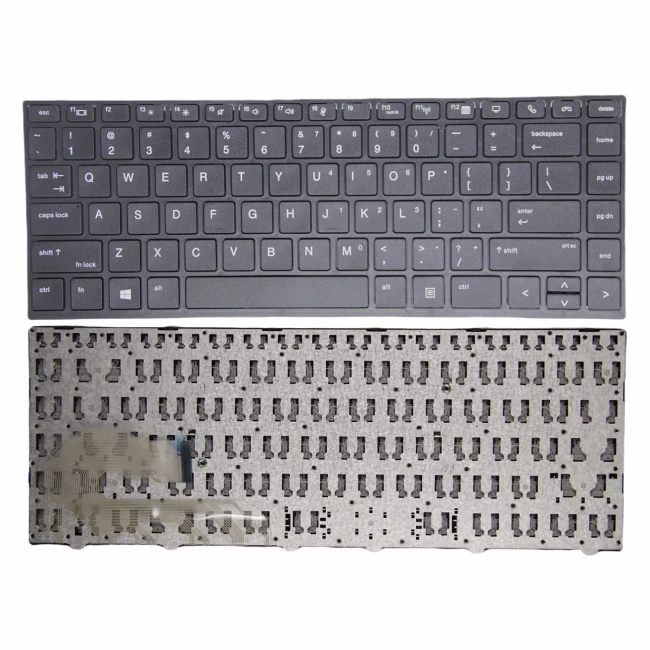 HP Elitebook 840 G5 G6, 745 G5, 846 G5, 848 G5, Zbook 14U G5, black frame US keyboard OEM - main product image