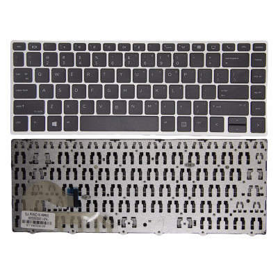 HP Elitebook 840 G5 G6, 745 G5, 846 G5, 848 G5, Zbook 14U G5, silver frame US keyboard OEM