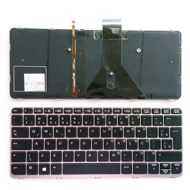 HP Elitebook Folio 1020 G1 1030 G1 backlit Brazilian BR keyboard - main product image