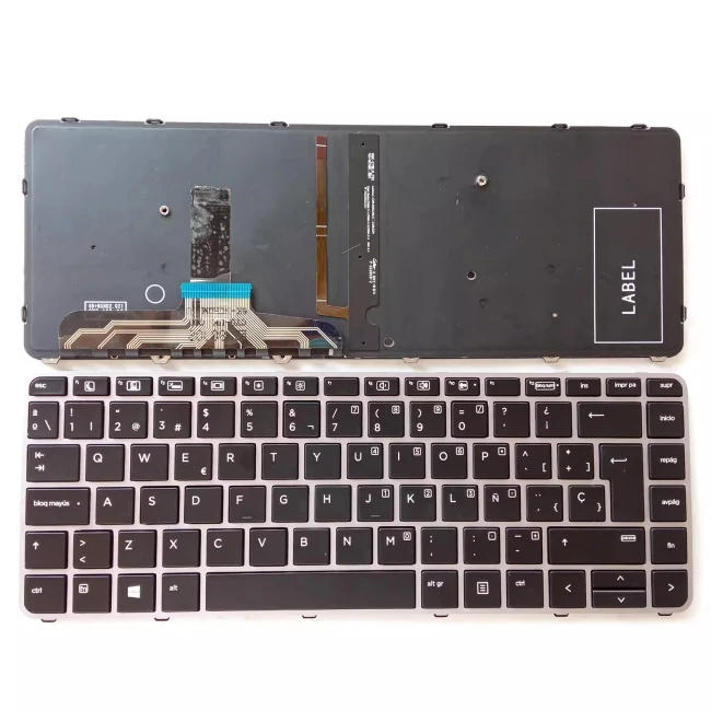 HP Elitebook Folio 1040 G3 backlit Spanish SP keyboard - main product image
