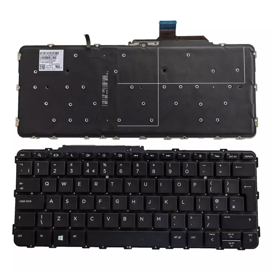 HP Elitebook Folio G1 HSTNN-I73C backlit UK keyboard - main product image