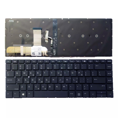 HP Elitebook X360 1040 G4 1040 G5 backlit Greek GK keyboard - additional view 