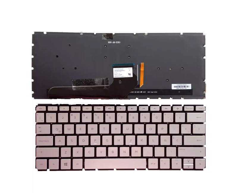 HP Envy 13-D 13-D010CA 13-D010NR 023CL 040WM backlit Spanish SP keyboard - additional view 