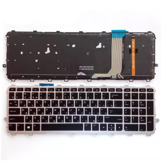 HP Envy 15-J 17-J M6-N 077 17T-J000 15T-J000 TPN-I110 backlit Russian RU keyboard - main product image