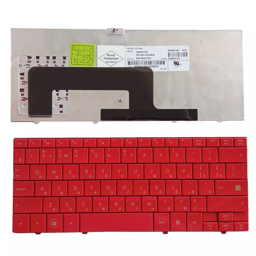 HP Mini 110-1000 1100 1101red Russian RU keyboard - main product image