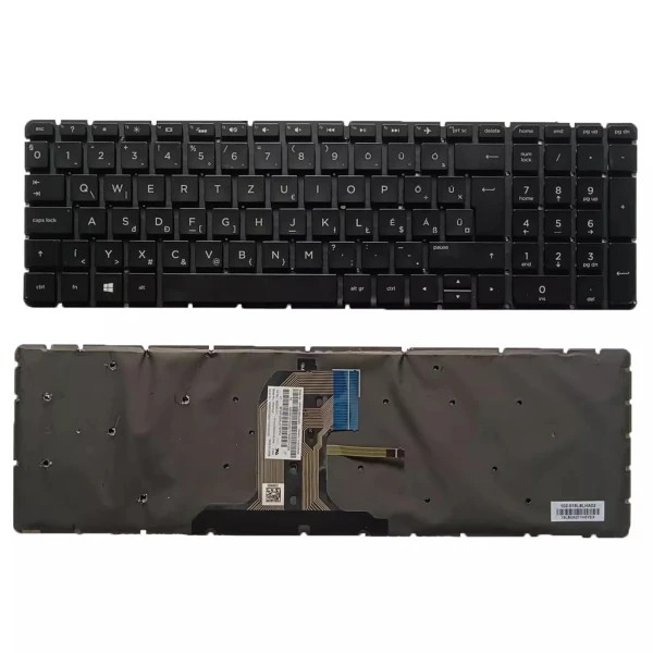 HP Notebook 15-AC113CL 15-AC120NR 15-AC121DX 15-AC backlit Hungarian HU keyboard - main product image