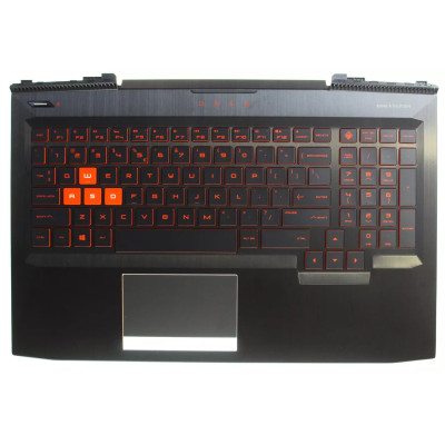 HP omen 15-CE, TPN-Q194, red backlit US keyboard palmrest