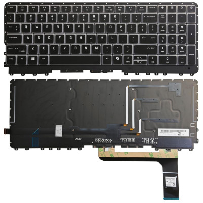 HP omen 16-AH, 16-AK, 16T-AH, TPN-I143, Per-Key RGB Backlit US keyboard black
