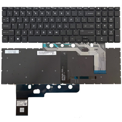 HP omen Gaming 17-DB, 17Z-DB, black RGB backlit US keyboard
