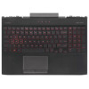 HP omen 15-DC, 15t-DC, TPN-Q211, 15-DC0010NR, 15-DC0011NW, red backlit US keyboard palmrest