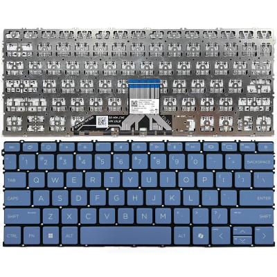 HP OmniBook 14-he, 14-fp, 14t-fr, 16-au, 16-bf, 16-fb, US keyboard blue