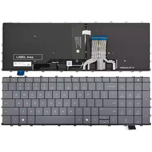 HP OmniBook X 17.3 inch, 17-dd, gray backlit US keyboard - main product image