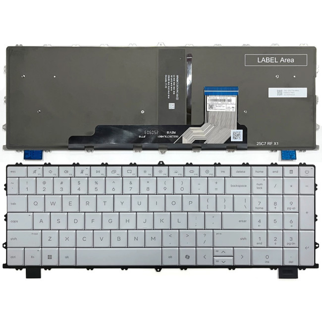 HP OmniBook X 17.3 inch 17-de 17t-de backlit US keyboard version A - main product image