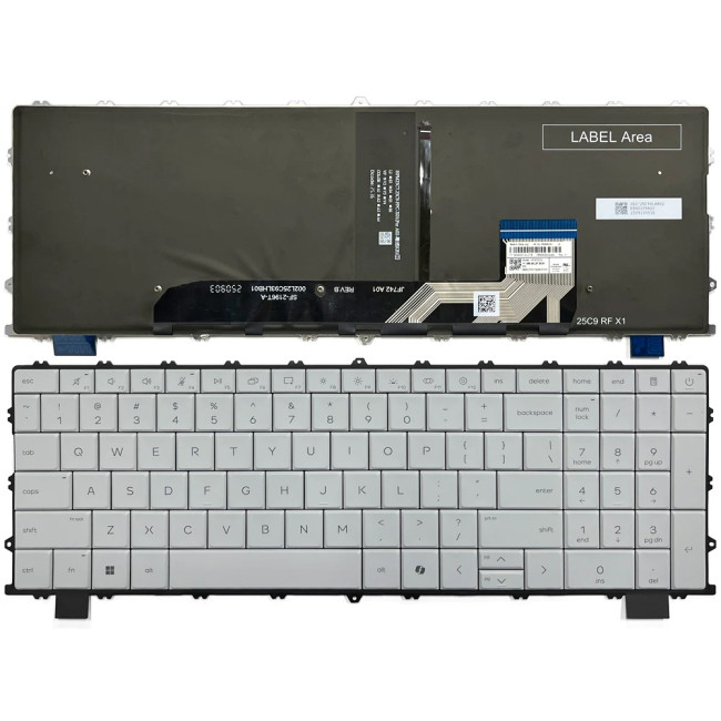 HP OmniBook X 17.3 inch 17-de 17t-de backlit US keyboard version B - main product image