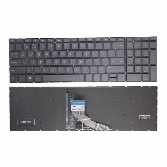 HP ENVY X360 15-CN, 15M-CN, 15T-CN, 15-CP, 15M-CP, 15Z-CP, black backlit US keyboard - main product image