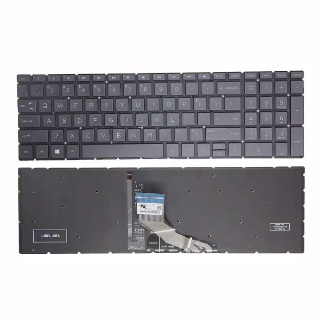 HP ENVY X360 15-CN, 15M-CN, 15T-CN, 15-CP, 15M-CP, 15Z-CP, black backlit US keyboard - main product image