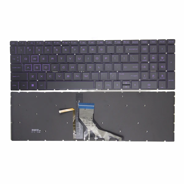 HP ENVY X360 15-CN, 15M-CN, 15T-CN, 15-CP, 15M-CP, 15Z-CP, purple backlit US keyboard - main product image