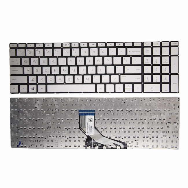 HP ENVY X360 15-CN, 15M-CN, 15T-CN, 15-CP, 15M-CP, 15Z-CP, silver US keyboard - main product image