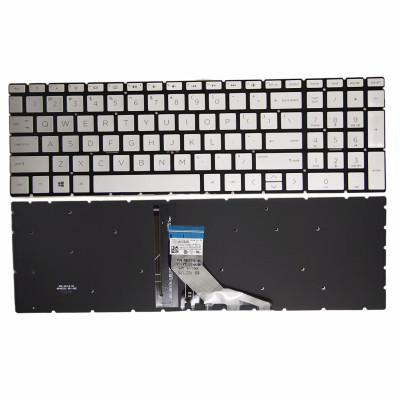 HP ENVY X360 15-CN, 15M-CN, 15T-CN, 15-CP, 15M-CP, 15Z-CP, silver backlit US keyboard