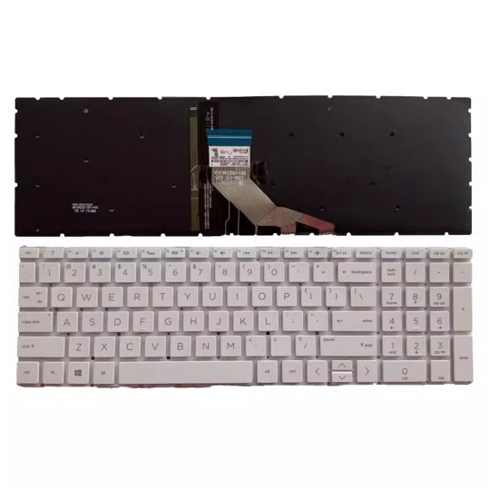 HP ENVY X360 15-CN, 15M-CN, 15T-CN, 15-CP, 15M-CP, 15Z-CP, white backlit US keyboard - main product image