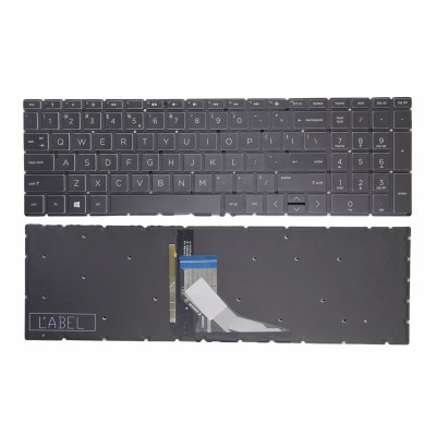 HP ENVY X360 15-CN, 15M-CN, 15T-CN, 15-CP, 15M-CP, 15Z-CP, Crystal keycap backlit US keyboard