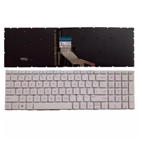 HP PAVILION X360 15-DQ ,17-CD, 17T-CD, 17-CE, 17T-CE, 17M-CE, 17G-CR, white backlit US keyboard - main product image