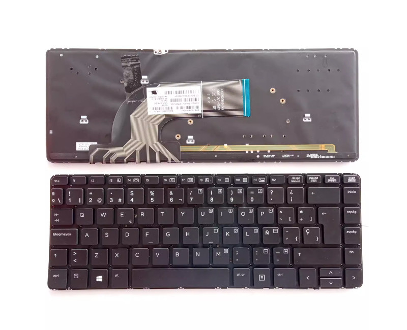 HP ProBook 440 G0 440 G1 445 G1 backlit Spanish SP keyboard - additional view 