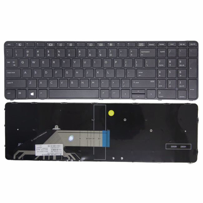 HP PROBOOK 470 G3 G4, 455 G3, 450 G3 G4, 650 G2 G3, US keyboard - main product image