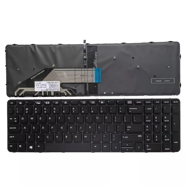HP PROBOOK 470 G3 G4, 455 G3, 450 G3 G4, 650 G2 G3, backlit US keyboard OEM - main product image