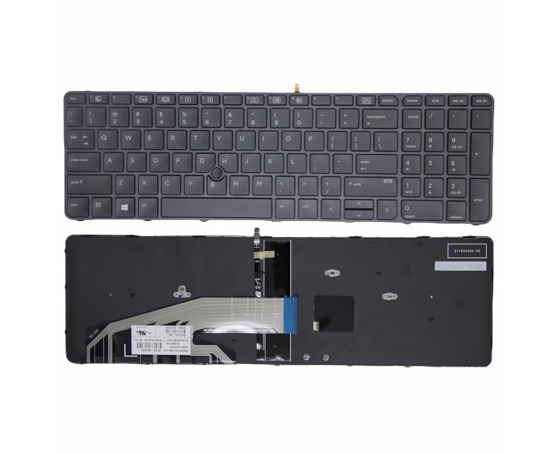 HP PROBOOK 470 G3 G4, 455 G3, 450 G3 G4, 650 G2 G3, with trackpoint backlit US keyboard original - additional view 