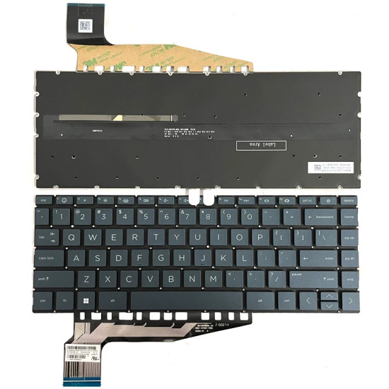 HP Pavilion 13-BE, 14-EH, 14-EY, 14-EW, backlit US keyboard blue F1 smile - main product image