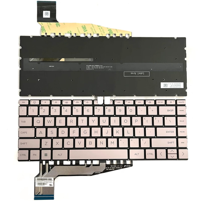 HP Pavilion 13-BE, 14-EH, 14-EY, 14-EW, backlit US keyboard pink F1 smile - main product image