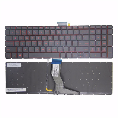 HP Pavilion 15-AB 15T-AB 15Z-AB 15-AE 15T-AE 15-AH 15-AN 15-AK red backlit US keyboard
