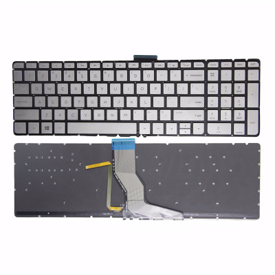 HP Pavilion 15-AB 15T-AB 15Z-AB 15-AE 15T-AE 15-AH 15-AN 15-AK silver backlit US keyboard