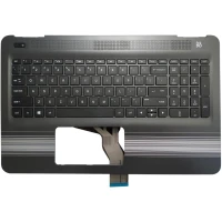 HP Pavilion 15-AU, 15-AW, 15T-AU, 15-AU000, 15-AU100, 15-AW000, 15-AW100, US keyboard palmrest silver
