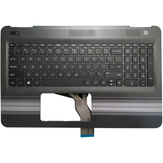 HP Pavilion 15-AU, 15-AW, 15T-AU, 15-AU000, 15-AU100, 15-AW000, 15-AW100, US keyboard palmrest silver - main product image